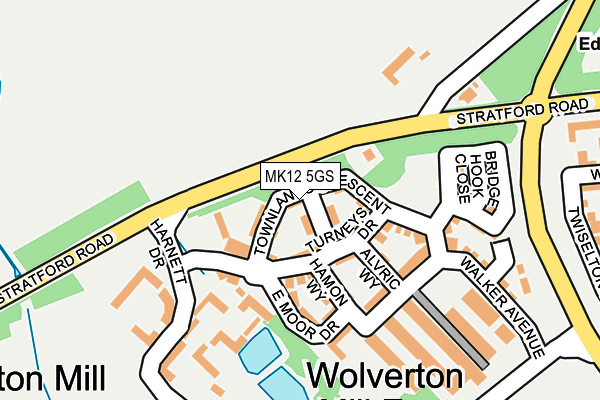 MK12 5GS map - OS OpenMap – Local (Ordnance Survey) MK12 5GS map - OS OpenMap – Local (Ordnance Survey)