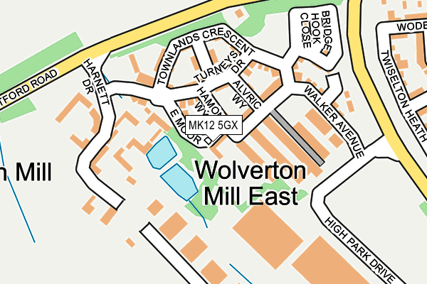 MK12 5GX map - OS OpenMap – Local (Ordnance Survey) MK12 5GX map - OS OpenMap – Local (Ordnance Survey)