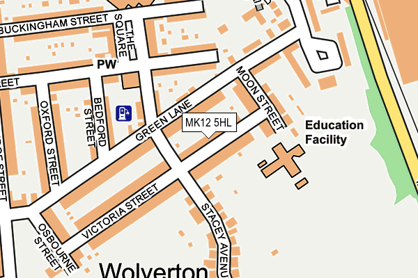 MK12 5HL map - OS OpenMap – Local (Ordnance Survey) MK12 5HL map - OS OpenMap – Local (Ordnance Survey)