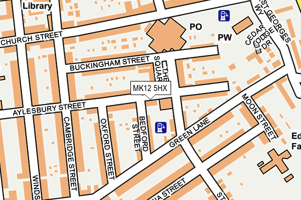 MK12 5HX map - OS OpenMap – Local (Ordnance Survey) MK12 5HX map - OS OpenMap – Local (Ordnance Survey)