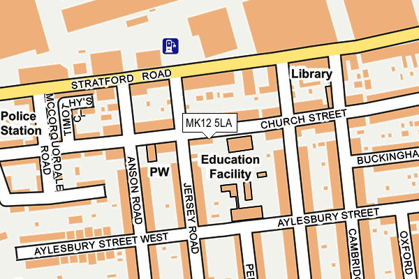 MK12 5LA map - OS OpenMap – Local (Ordnance Survey) MK12 5LA map - OS OpenMap – Local (Ordnance Survey)