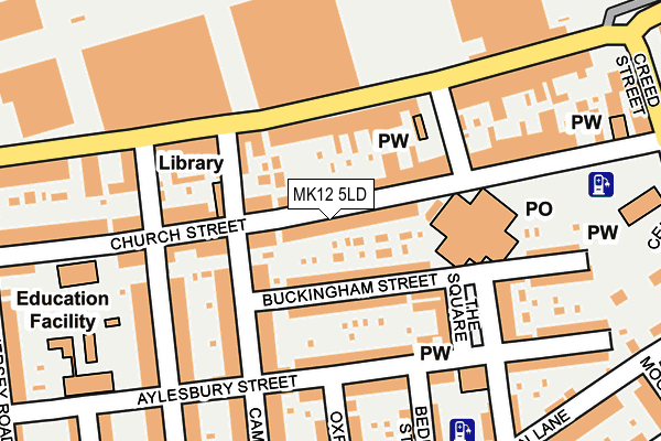 MK12 5LD map - OS OpenMap – Local (Ordnance Survey) MK12 5LD map - OS OpenMap – Local (Ordnance Survey)