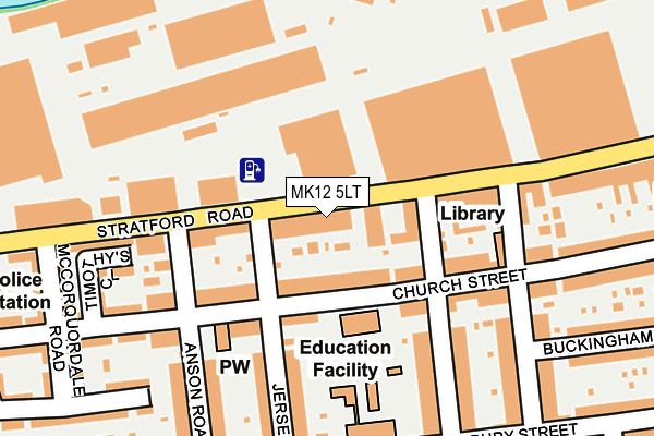 MK12 5LT map - OS OpenMap – Local (Ordnance Survey) MK12 5LT map - OS OpenMap – Local (Ordnance Survey)