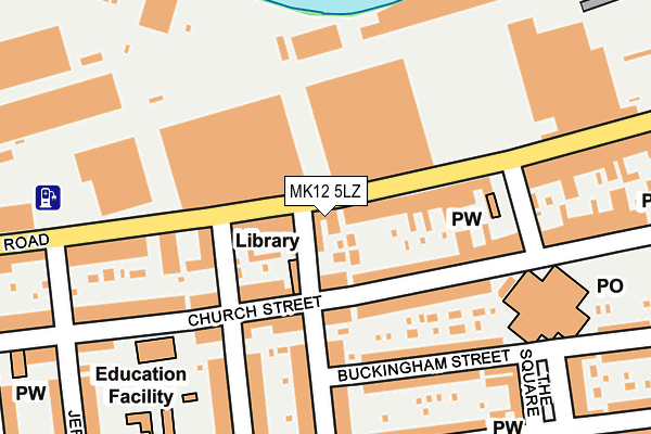 MK12 5LZ map - OS OpenMap – Local (Ordnance Survey) MK12 5LZ map - OS OpenMap – Local (Ordnance Survey)