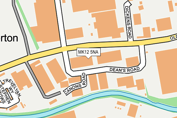 MK12 5NA map - OS OpenMap – Local (Ordnance Survey) MK12 5NA map - OS OpenMap – Local (Ordnance Survey)