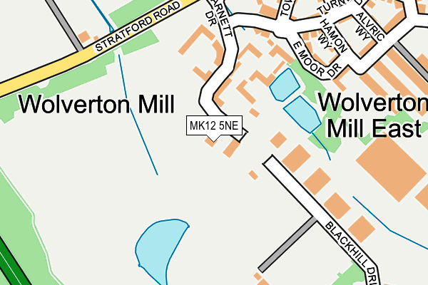 MK12 5NE map - OS OpenMap – Local (Ordnance Survey) MK12 5NE map - OS OpenMap – Local (Ordnance Survey)