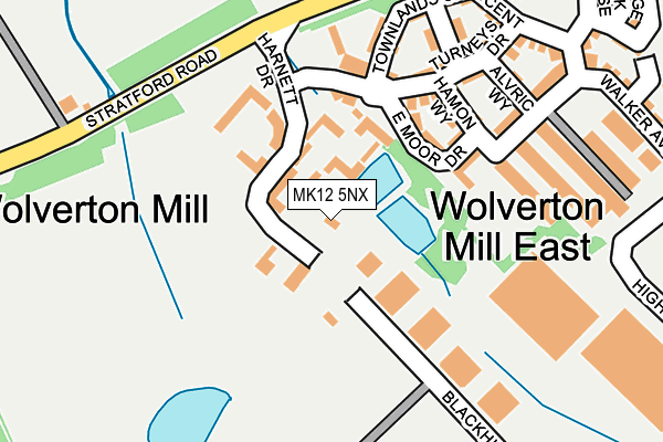MK12 5NX map - OS OpenMap – Local (Ordnance Survey) MK12 5NX map - OS OpenMap – Local (Ordnance Survey)
