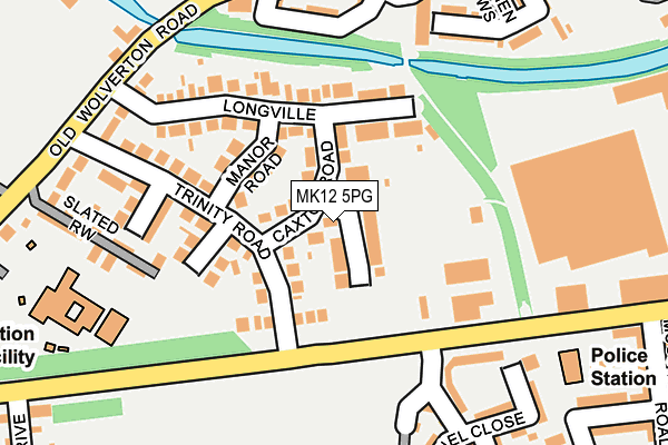 MK12 5PG map - OS OpenMap – Local (Ordnance Survey) MK12 5PG map - OS OpenMap – Local (Ordnance Survey)