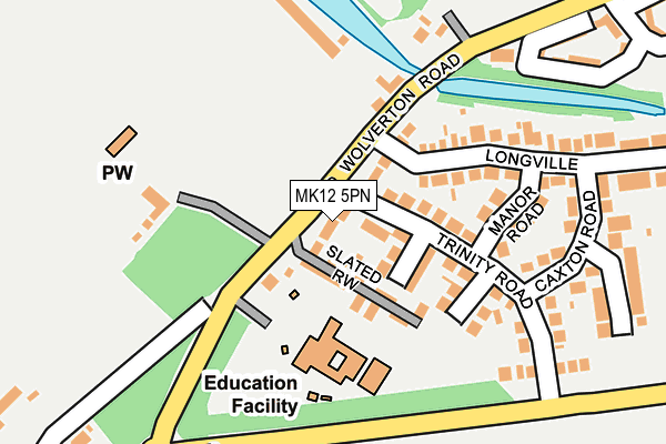 MK12 5PN map - OS OpenMap – Local (Ordnance Survey) MK12 5PN map - OS OpenMap – Local (Ordnance Survey)