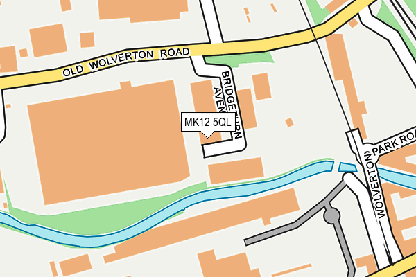 MK12 5QL map - OS OpenMap – Local (Ordnance Survey) MK12 5QL map - OS OpenMap – Local (Ordnance Survey)