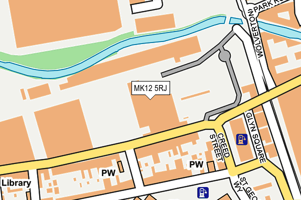 MK12 5RJ map - OS OpenMap – Local (Ordnance Survey) MK12 5RJ map - OS OpenMap – Local (Ordnance Survey)