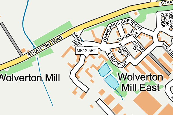 MK12 5RT map - OS OpenMap – Local (Ordnance Survey) MK12 5RT map - OS OpenMap – Local (Ordnance Survey)