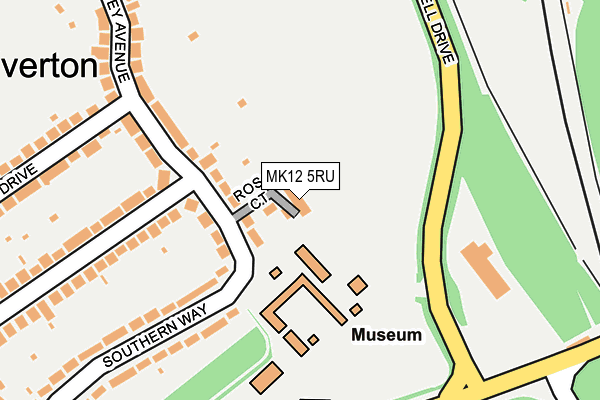 MK12 5RU map - OS OpenMap – Local (Ordnance Survey) MK12 5RU map - OS OpenMap – Local (Ordnance Survey)