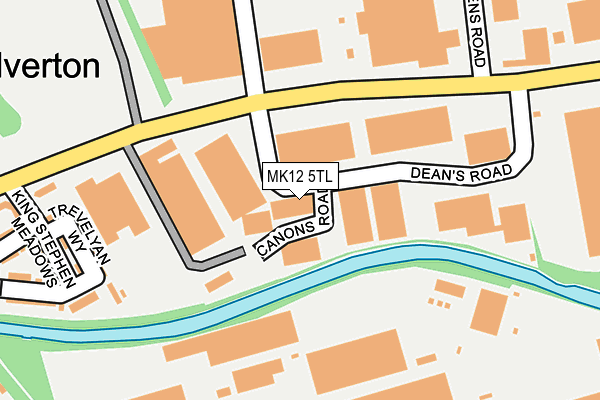 MK12 5TL map - OS OpenMap – Local (Ordnance Survey) MK12 5TL map - OS OpenMap – Local (Ordnance Survey)