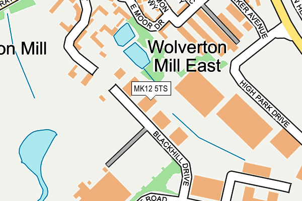 MK12 5TS map - OS OpenMap – Local (Ordnance Survey) MK12 5TS map - OS OpenMap – Local (Ordnance Survey)