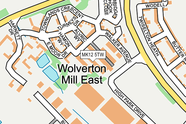 MK12 5TW map - OS OpenMap – Local (Ordnance Survey) MK12 5TW map - OS OpenMap – Local (Ordnance Survey)