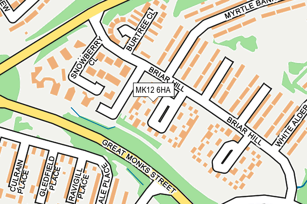 MK12 6HA map - OS OpenMap – Local (Ordnance Survey) MK12 6HA map - OS OpenMap – Local (Ordnance Survey)