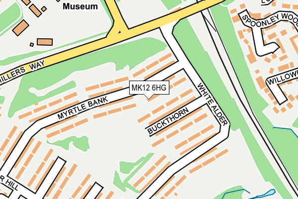 MK12 6HG map - OS OpenMap – Local (Ordnance Survey) MK12 6HG map - OS OpenMap – Local (Ordnance Survey)