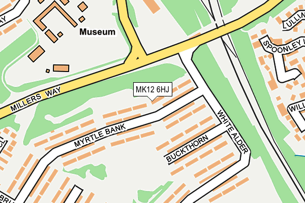 MK12 6HJ map - OS OpenMap – Local (Ordnance Survey) MK12 6HJ map - OS OpenMap – Local (Ordnance Survey)