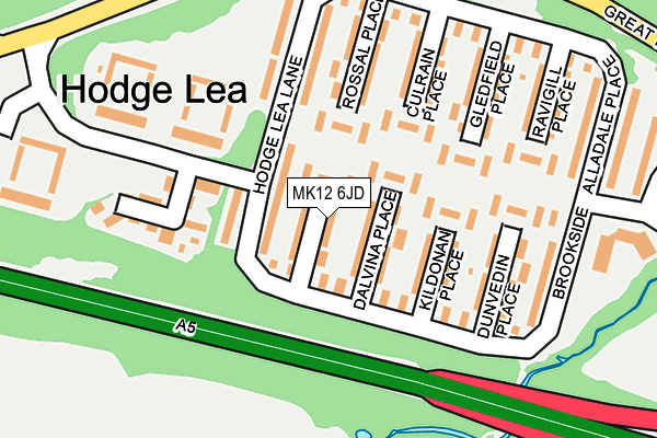 MK12 6JD map - OS OpenMap – Local (Ordnance Survey) MK12 6JD map - OS OpenMap – Local (Ordnance Survey)