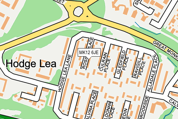 MK12 6JE map - OS OpenMap – Local (Ordnance Survey) MK12 6JE map - OS OpenMap – Local (Ordnance Survey)