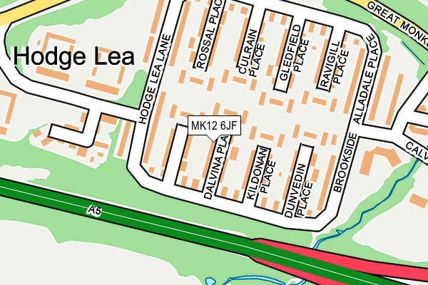 MK12 6JF map - OS OpenMap – Local (Ordnance Survey) MK12 6JF map - OS OpenMap – Local (Ordnance Survey)