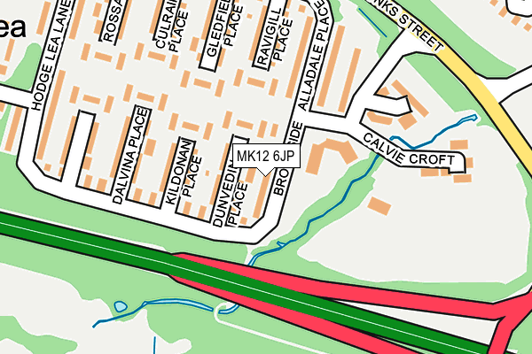 MK12 6JP map - OS OpenMap – Local (Ordnance Survey) MK12 6JP map - OS OpenMap – Local (Ordnance Survey)