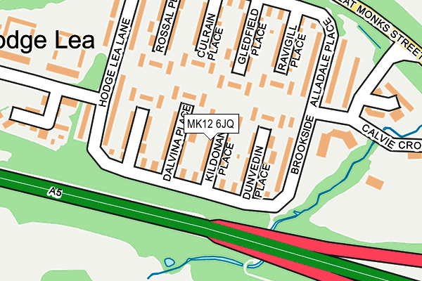 MK12 6JQ map - OS OpenMap – Local (Ordnance Survey) MK12 6JQ map - OS OpenMap – Local (Ordnance Survey)