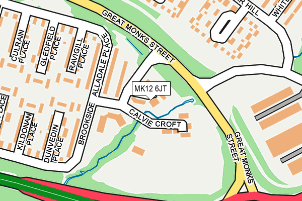 MK12 6JT map - OS OpenMap – Local (Ordnance Survey) MK12 6JT map - OS OpenMap – Local (Ordnance Survey)
