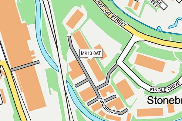 MK13 0AT map - OS OpenMap – Local (Ordnance Survey) MK13 0AT map - OS OpenMap – Local (Ordnance Survey)