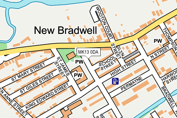 MK13 0DA map - OS OpenMap – Local (Ordnance Survey) MK13 0DA map - OS OpenMap – Local (Ordnance Survey)