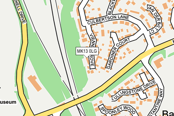 MK13 0LG map - OS OpenMap – Local (Ordnance Survey) MK13 0LG map - OS OpenMap – Local (Ordnance Survey)