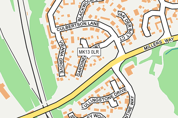 MK13 0LR map - OS OpenMap – Local (Ordnance Survey) MK13 0LR map - OS OpenMap – Local (Ordnance Survey)