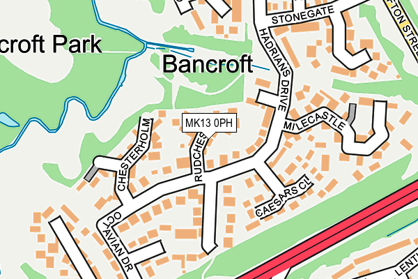 MK13 0PH map - OS OpenMap – Local (Ordnance Survey) MK13 0PH map - OS OpenMap – Local (Ordnance Survey)