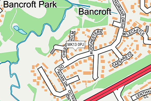 MK13 0PJ map - OS OpenMap – Local (Ordnance Survey) MK13 0PJ map - OS OpenMap – Local (Ordnance Survey)