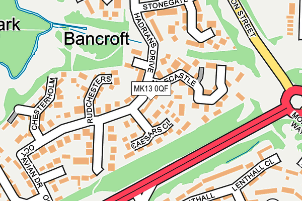 MK13 0QF map - OS OpenMap – Local (Ordnance Survey) MK13 0QF map - OS OpenMap – Local (Ordnance Survey)