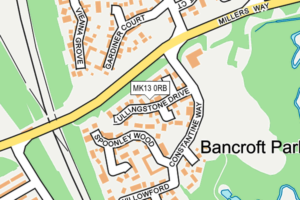 MK13 0RB map - OS OpenMap – Local (Ordnance Survey) MK13 0RB map - OS OpenMap – Local (Ordnance Survey)