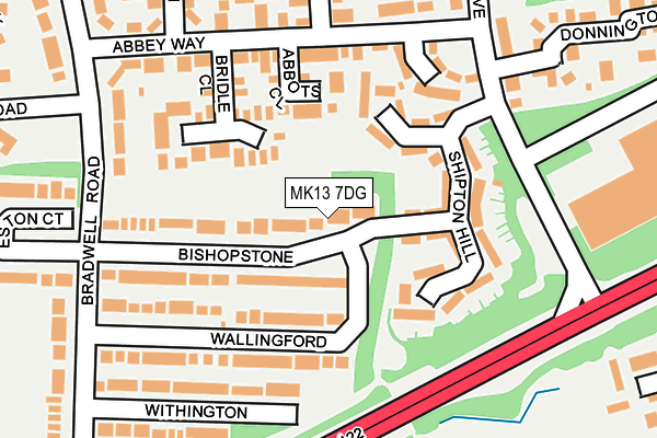 MK13 7DG map - OS OpenMap – Local (Ordnance Survey) MK13 7DG map - OS OpenMap – Local (Ordnance Survey)