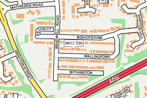 MK13 7DN map - OS OpenMap – Local (Ordnance Survey) MK13 7DN map - OS OpenMap – Local (Ordnance Survey)
