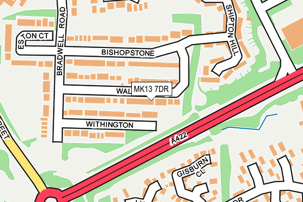 MK13 7DR map - OS OpenMap – Local (Ordnance Survey) MK13 7DR map - OS OpenMap – Local (Ordnance Survey)