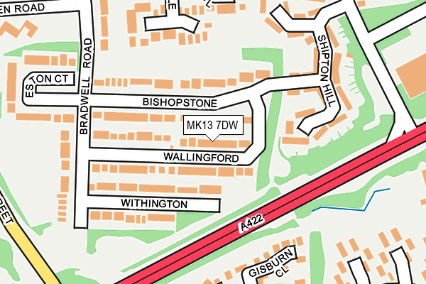 MK13 7DW map - OS OpenMap – Local (Ordnance Survey) MK13 7DW map - OS OpenMap – Local (Ordnance Survey)
