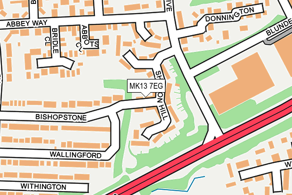 MK13 7EG map - OS OpenMap – Local (Ordnance Survey) MK13 7EG map - OS OpenMap – Local (Ordnance Survey)