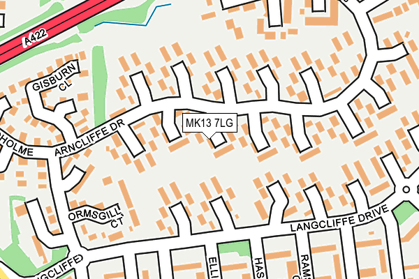 MK13 7LG map - OS OpenMap – Local (Ordnance Survey) MK13 7LG map - OS OpenMap – Local (Ordnance Survey)