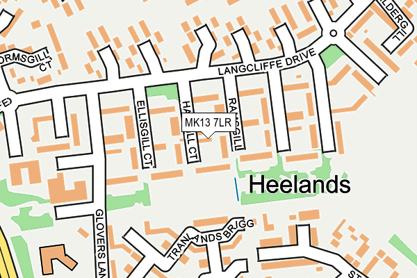 MK13 7LR map - OS OpenMap – Local (Ordnance Survey) MK13 7LR map - OS OpenMap – Local (Ordnance Survey)