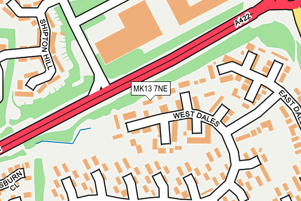 MK13 7NE map - OS OpenMap – Local (Ordnance Survey) MK13 7NE map - OS OpenMap – Local (Ordnance Survey)