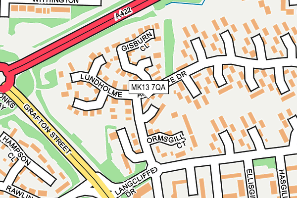MK13 7QA map - OS OpenMap – Local (Ordnance Survey) MK13 7QA map - OS OpenMap – Local (Ordnance Survey)