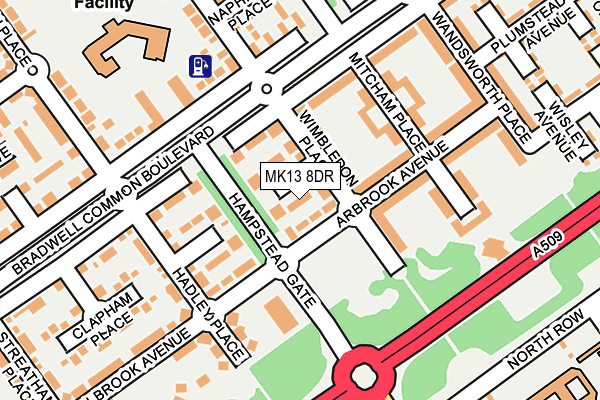 MK13 8DR map - OS OpenMap – Local (Ordnance Survey) MK13 8DR map - OS OpenMap – Local (Ordnance Survey)