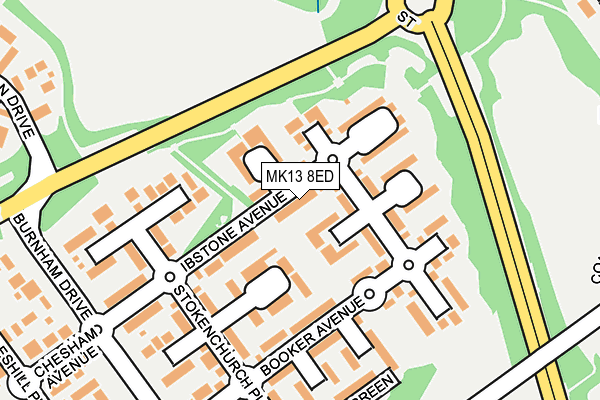 MK13 8ED map - OS OpenMap – Local (Ordnance Survey) MK13 8ED map - OS OpenMap – Local (Ordnance Survey)