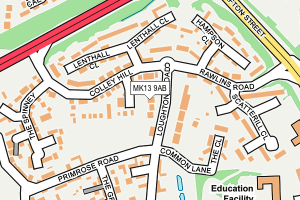MK13 9AB map - OS OpenMap – Local (Ordnance Survey) MK13 9AB map - OS OpenMap – Local (Ordnance Survey)
