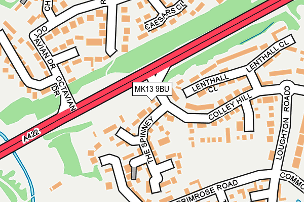 MK13 9BU map - OS OpenMap – Local (Ordnance Survey) MK13 9BU map - OS OpenMap – Local (Ordnance Survey)